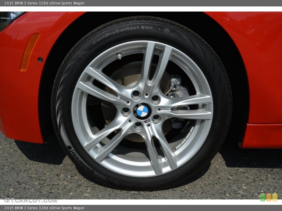 2015 BMW 3 Series 328d xDrive Sports Wagon Wheel and Tire Photo #106641225