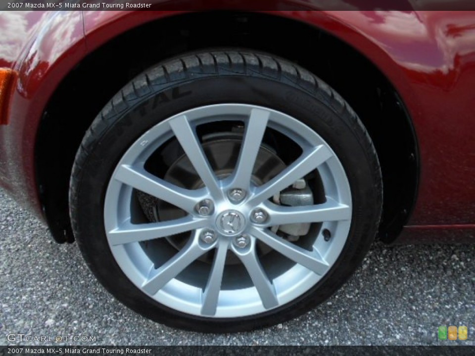 2007 Mazda MX-5 Miata Grand Touring Roadster Wheel and Tire Photo #106660286
