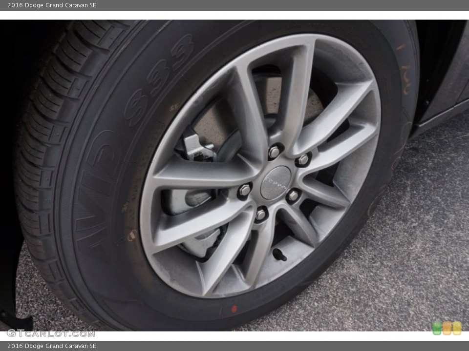 2016 Dodge Grand Caravan SE Wheel and Tire Photo #106796145