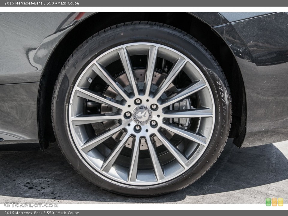 2016 Mercedes-Benz S 550 4Matic Coupe Wheel and Tire Photo #106818894