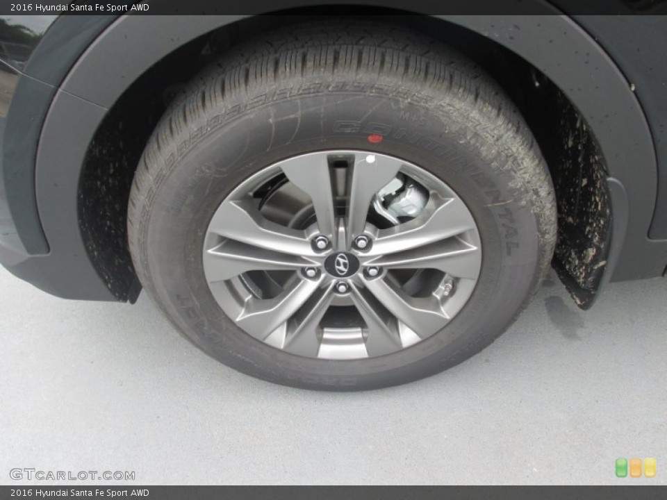 2016 Hyundai Santa Fe Sport AWD Wheel and Tire Photo #106822359