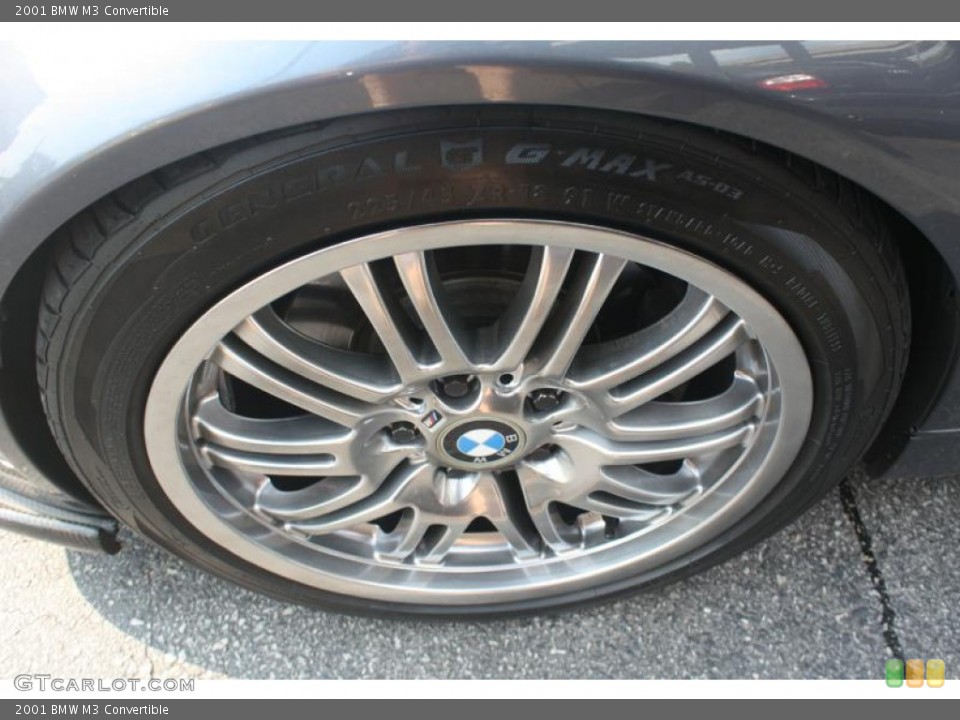 2001 BMW M3 Convertible Wheel and Tire Photo #106828740