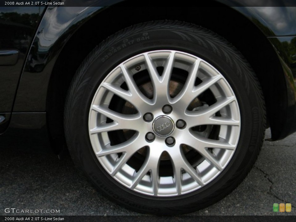 2008 Audi A4 2.0T S-Line Sedan Wheel and Tire Photo #106864386