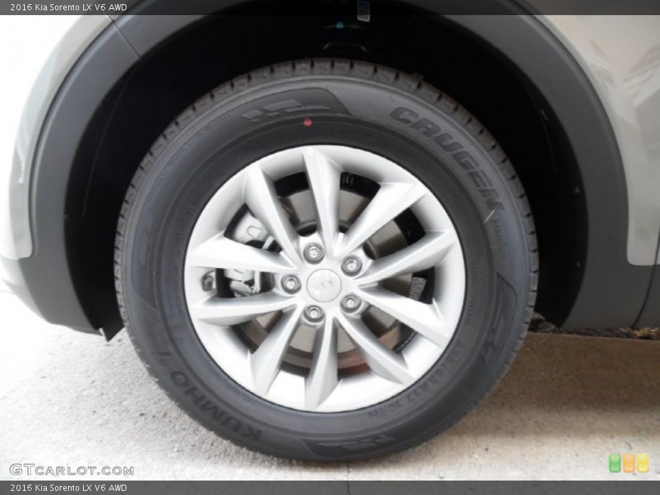 2016 Kia Sorento LX V6 AWD Wheel and Tire Photo #106927998