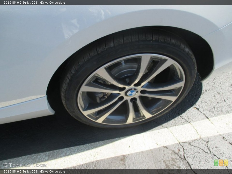2016 BMW 2 Series 228i xDrive Convertible Wheel and Tire Photo #107021751