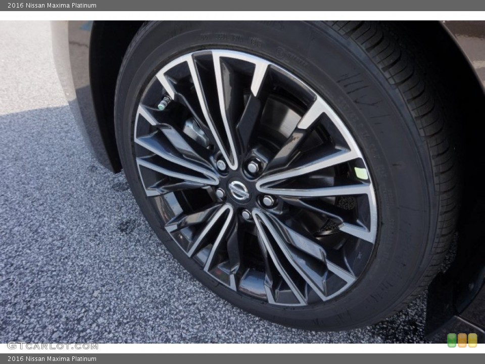 2016 Nissan Maxima Platinum Wheel and Tire Photo #107053375