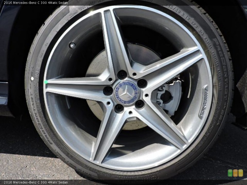 2016 Mercedes-Benz C 300 4Matic Sedan Wheel and Tire Photo #107069145