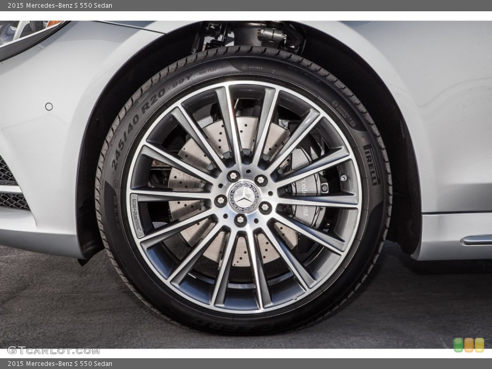 2015 Mercedes-Benz S 550 Sedan Wheel and Tire Photo #107225114
