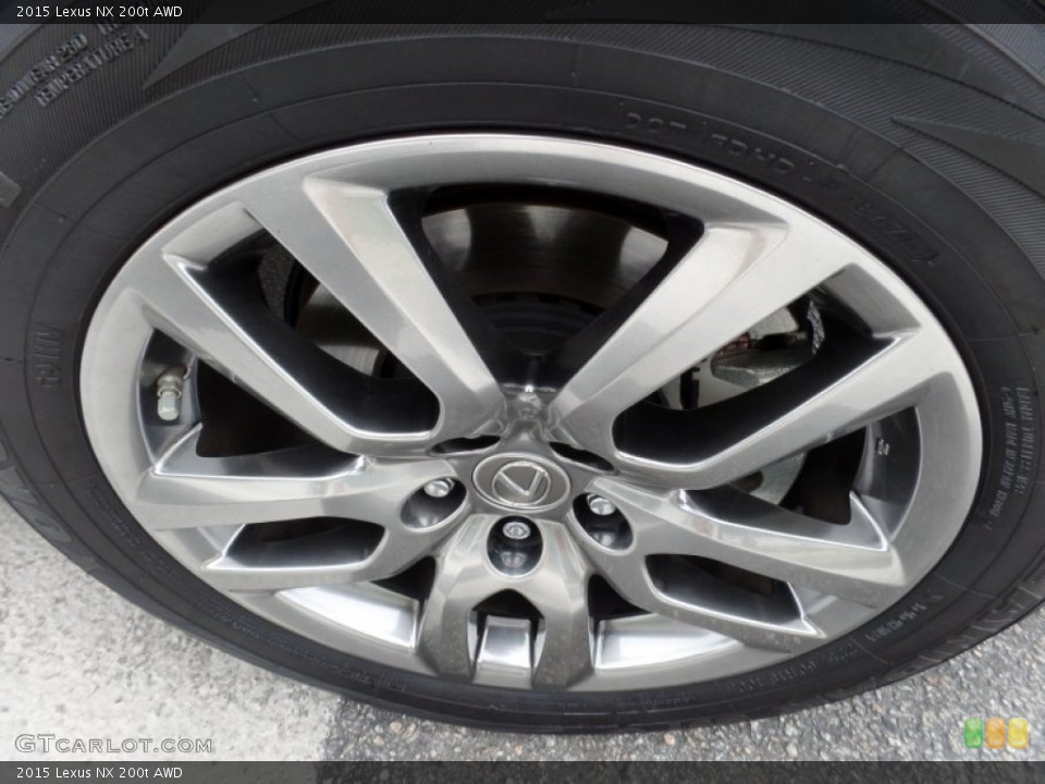 2015 Lexus NX 200t AWD Wheel and Tire Photo #107232890