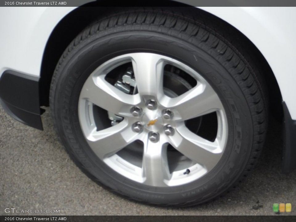 2016 Chevrolet Traverse LTZ AWD Wheel and Tire Photo #107277449
