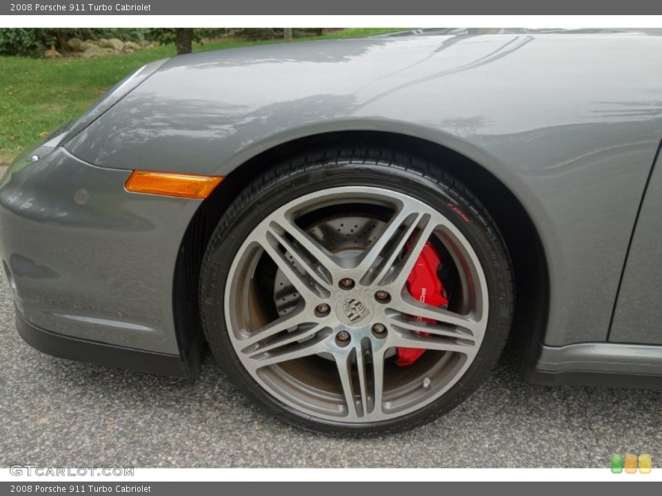 2008 Porsche 911 Turbo Cabriolet Wheel and Tire Photo #107286647