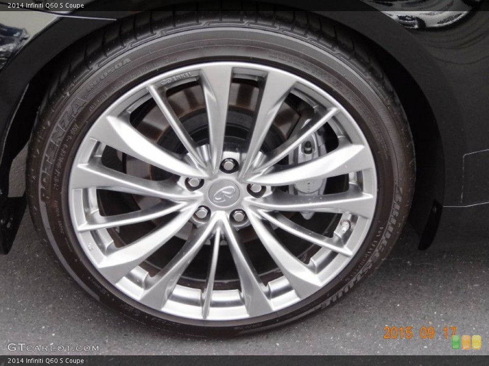 2014 Infiniti Q60 S Coupe Wheel and Tire Photo #107304713