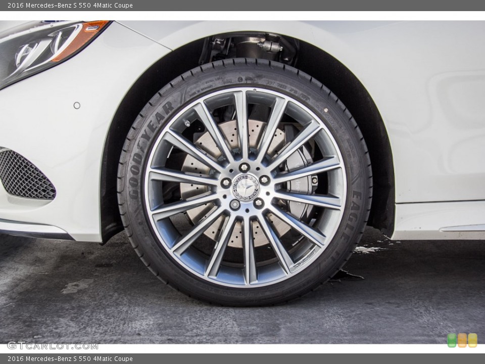 2016 Mercedes-Benz S 550 4Matic Coupe Wheel and Tire Photo #107314244