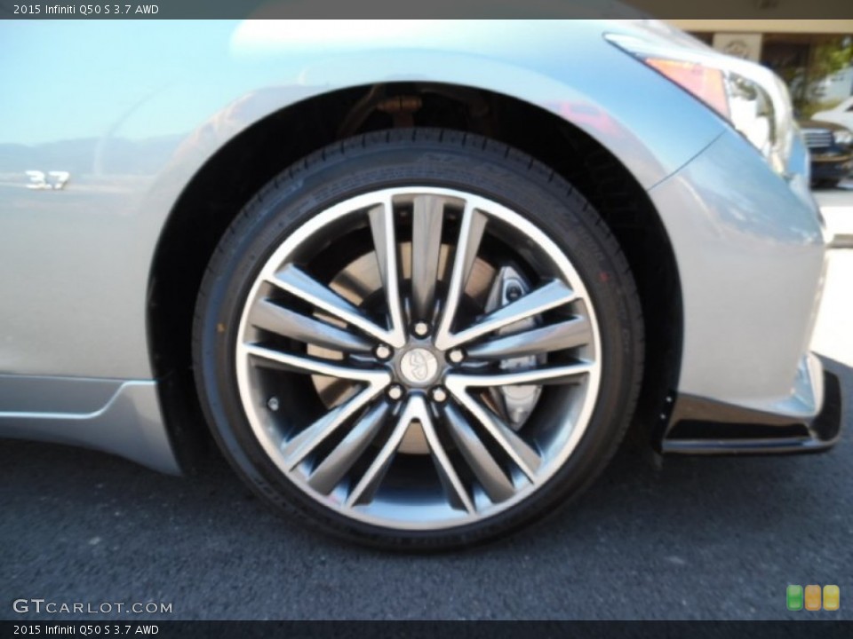 2015 Infiniti Q50 S 3.7 AWD Wheel and Tire Photo #107315675