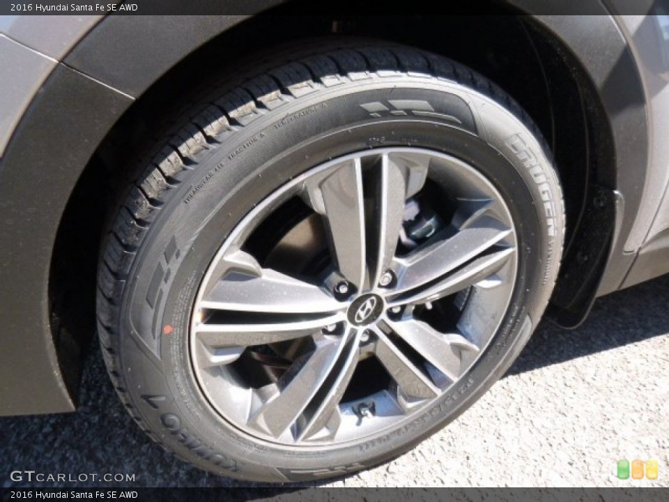 2016 Hyundai Santa Fe SE AWD Wheel and Tire Photo #107332517