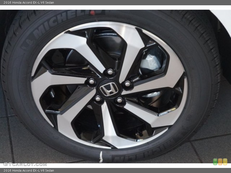2016 Honda Accord EX-L V6 Sedan Wheel and Tire Photo #107387523