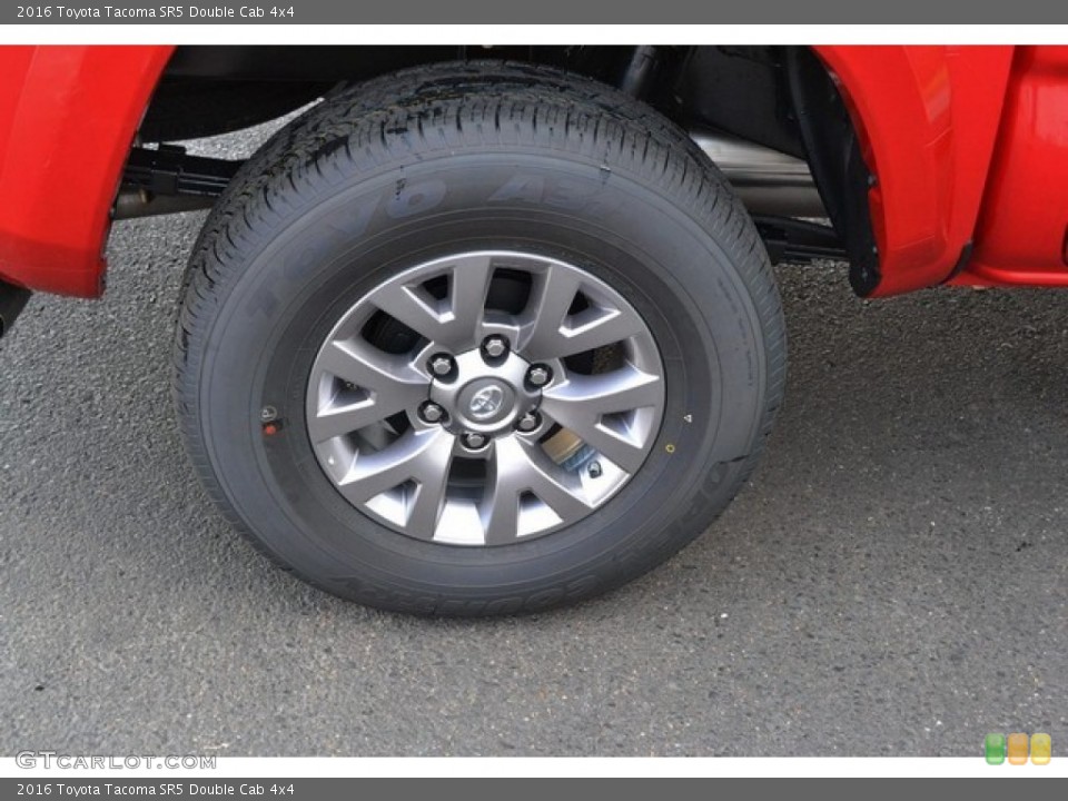 2016 Toyota Tacoma SR5 Double Cab 4x4 Wheel and Tire Photo #107415098