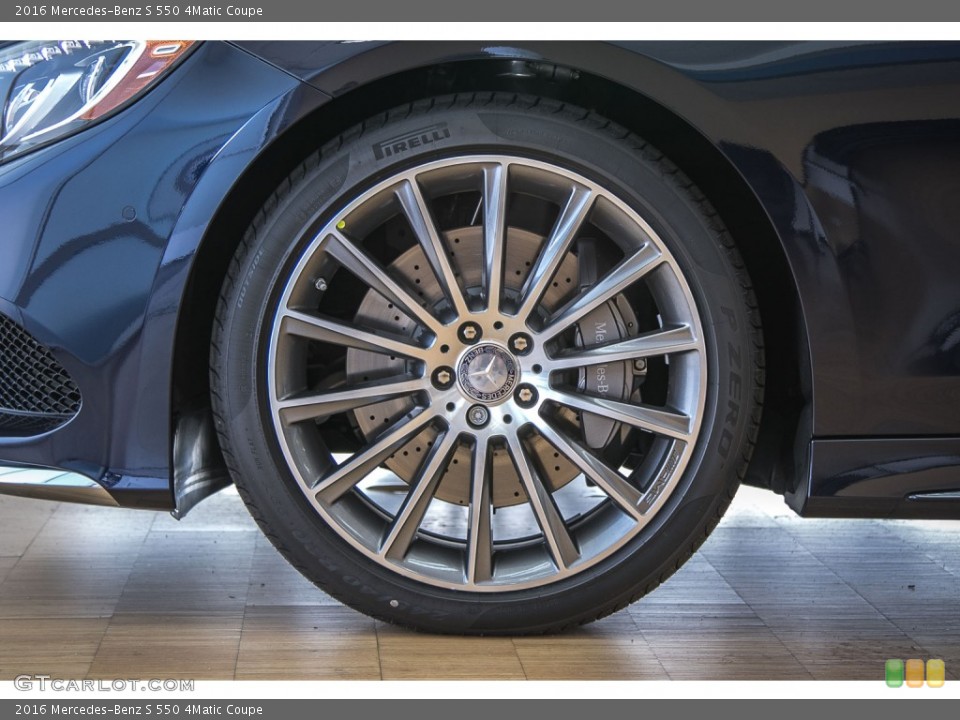 2016 Mercedes-Benz S 550 4Matic Coupe Wheel and Tire Photo #107473733