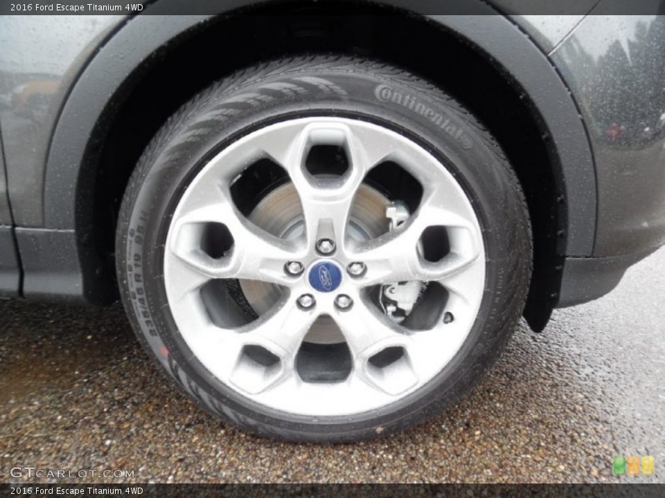 2016 Ford Escape Titanium 4WD Wheel and Tire Photo #107513966
