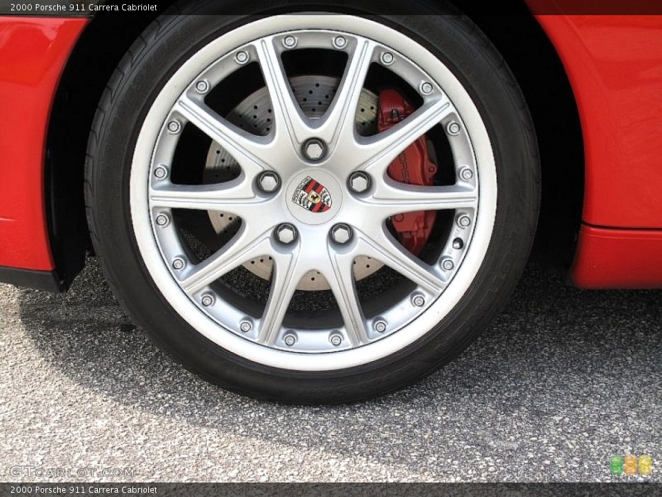 2000 Porsche 911 Carrera Cabriolet Wheel and Tire Photo #107514389