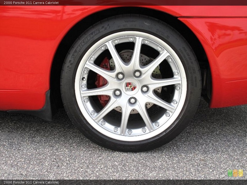 2000 Porsche 911 Carrera Cabriolet Wheel and Tire Photo #107514425