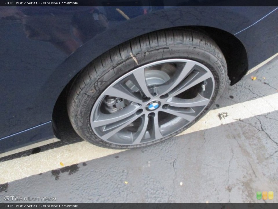 2016 BMW 2 Series 228i xDrive Convertible Wheel and Tire Photo #107544657