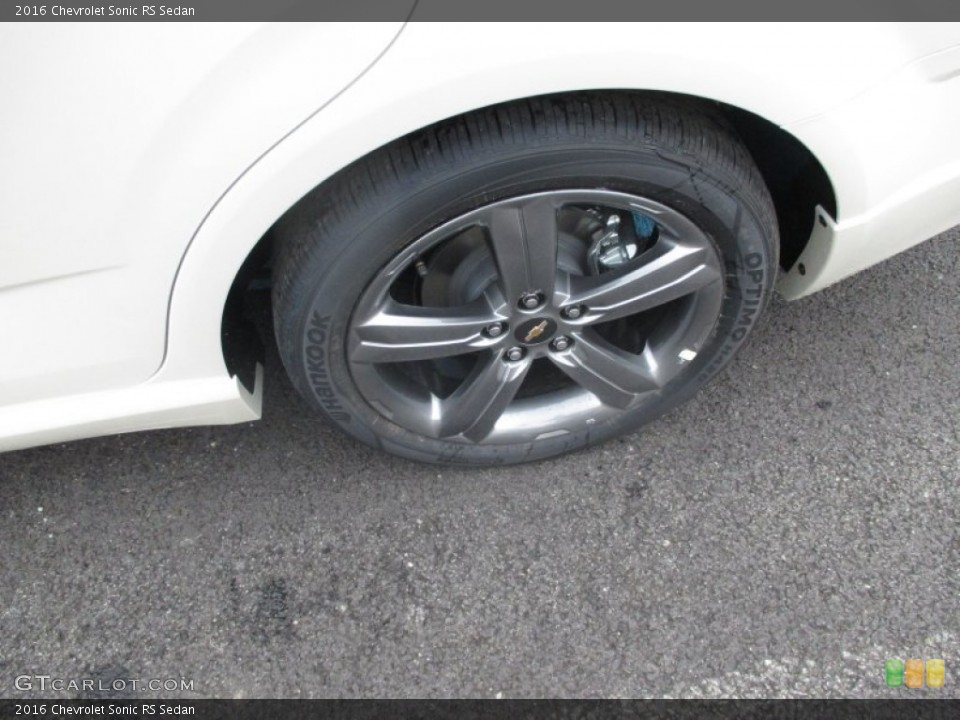 2016 Chevrolet Sonic RS Sedan Wheel and Tire Photo #107552458