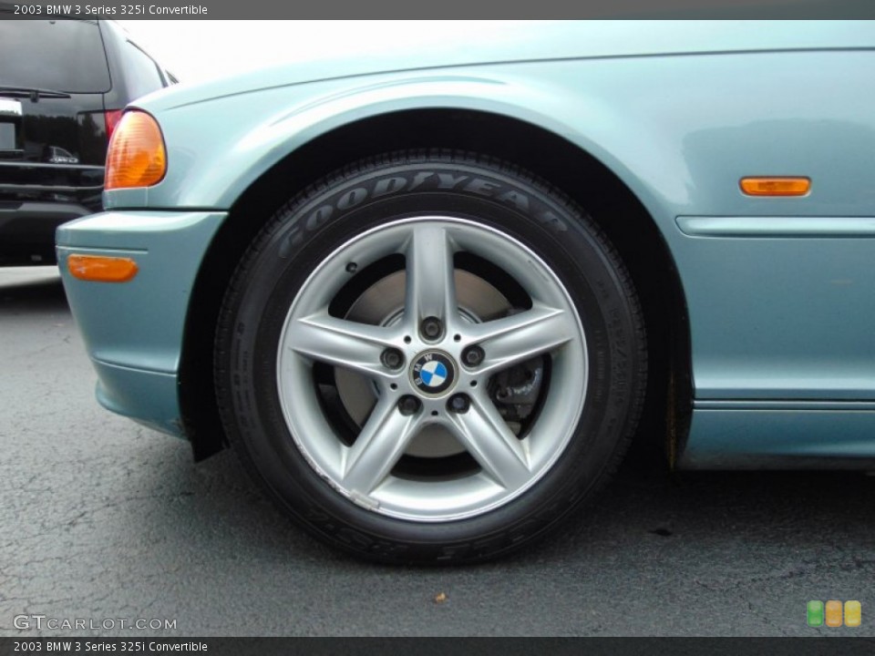 2003 BMW 3 Series 325i Convertible Wheel and Tire Photo #107589100