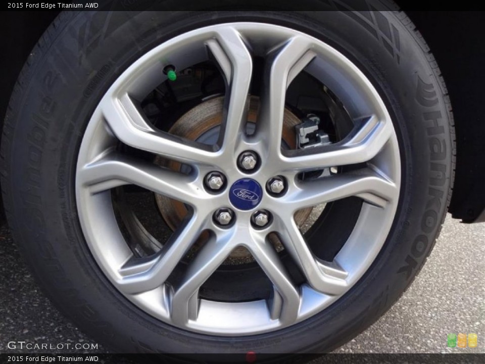 2015 Ford Edge Titanium AWD Wheel and Tire Photo #107665825