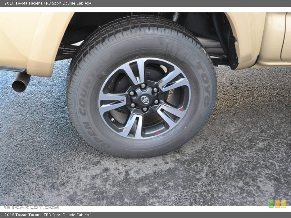 2016 Toyota Tacoma TRD Sport Double Cab 4x4 Wheel and Tire Photo #107767262