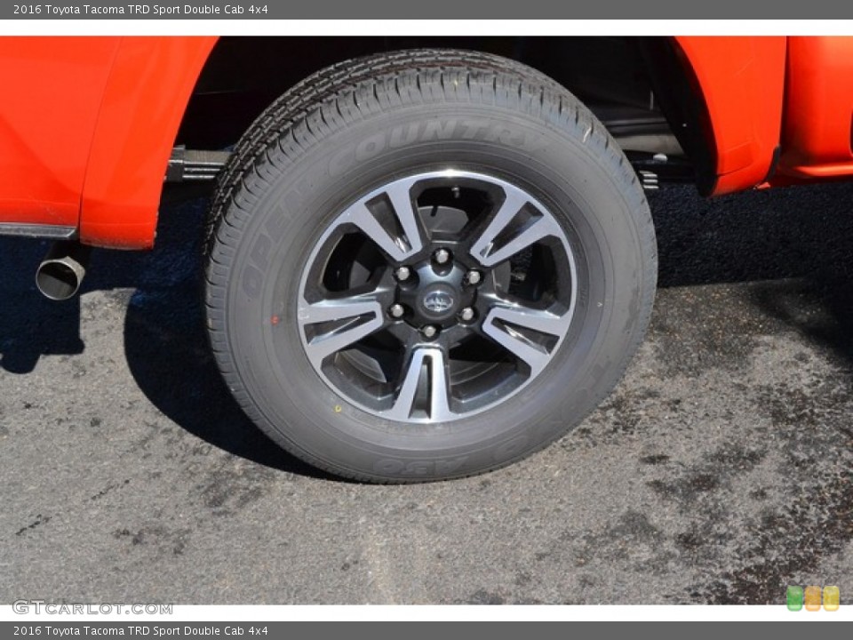 2016 Toyota Tacoma TRD Sport Double Cab 4x4 Wheel and Tire Photo #107767544