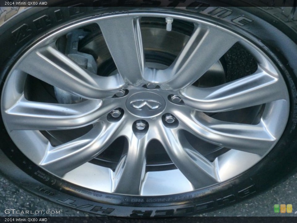 2014 Infiniti QX80 AWD Wheel and Tire Photo #107833118