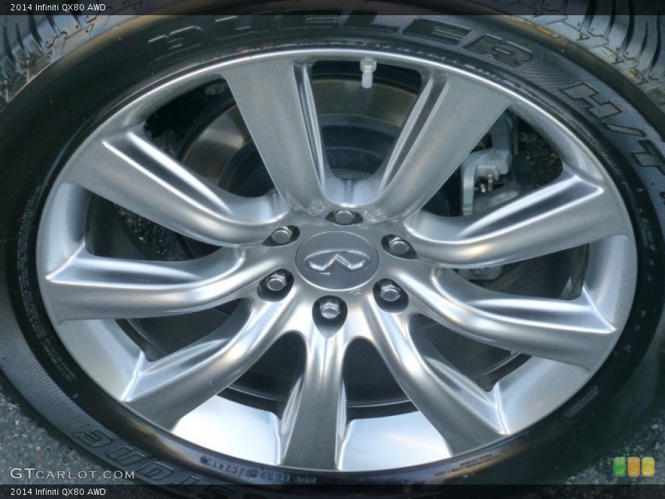 2014 Infiniti QX80 AWD Wheel and Tire Photo #107833289
