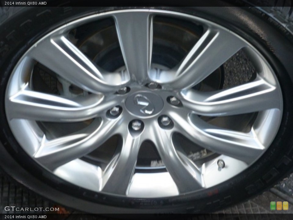 2014 Infiniti QX80 AWD Wheel and Tire Photo #107833305