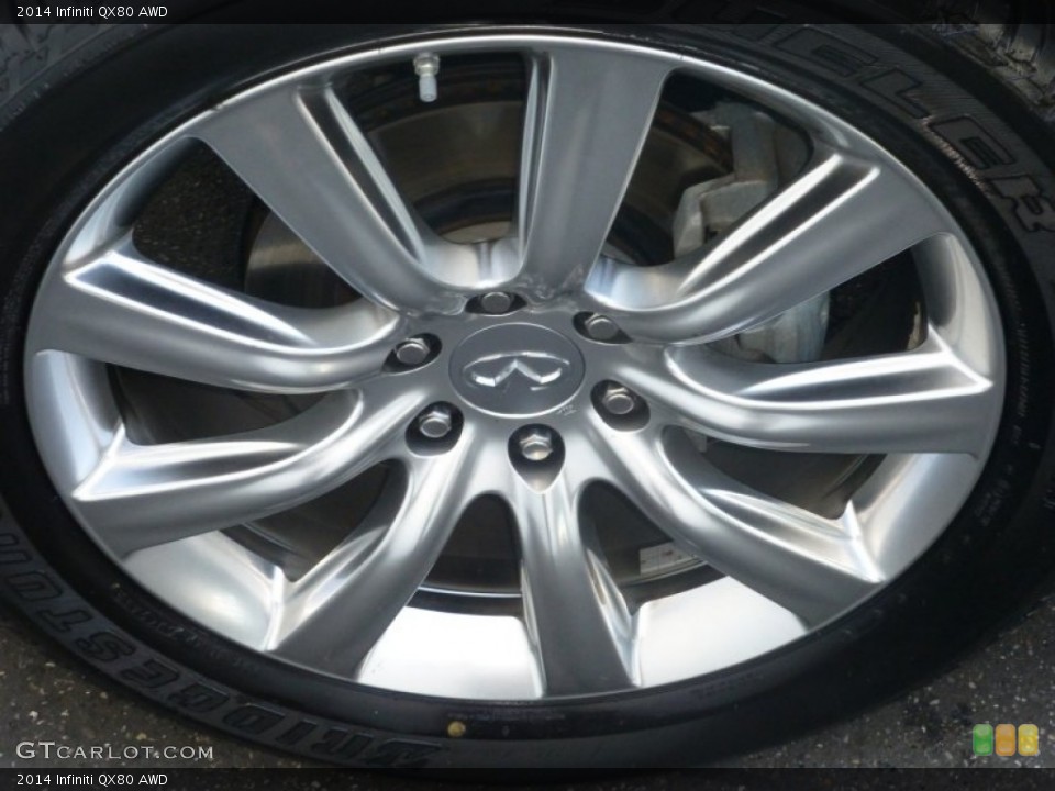 2014 Infiniti QX80 AWD Wheel and Tire Photo #107833331