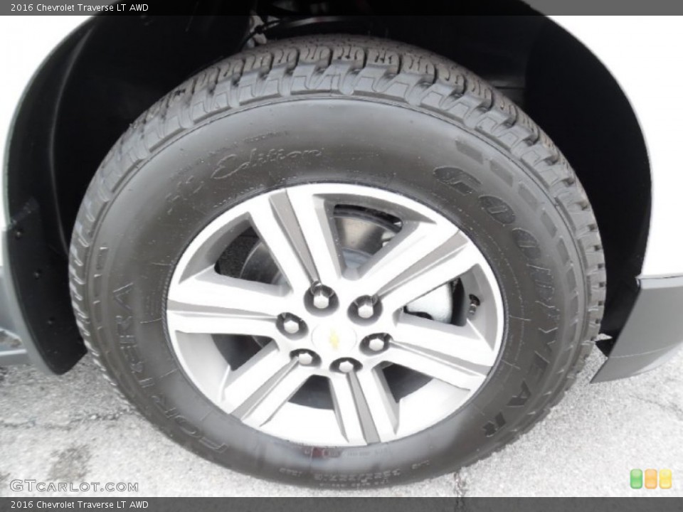 2016 Chevrolet Traverse LT AWD Wheel and Tire Photo #107909772