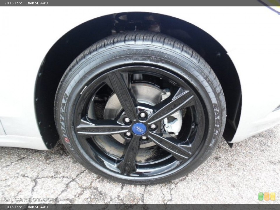 2016 Ford Fusion SE AWD Wheel and Tire Photo #107912520