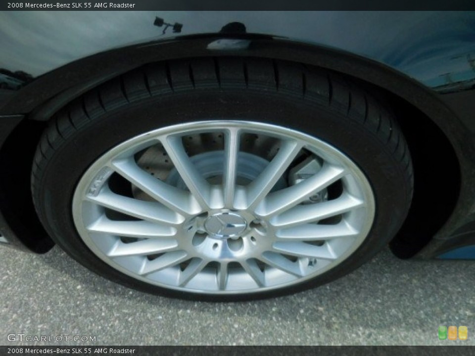 2008 Mercedes-Benz SLK 55 AMG Roadster Wheel and Tire Photo #107965622