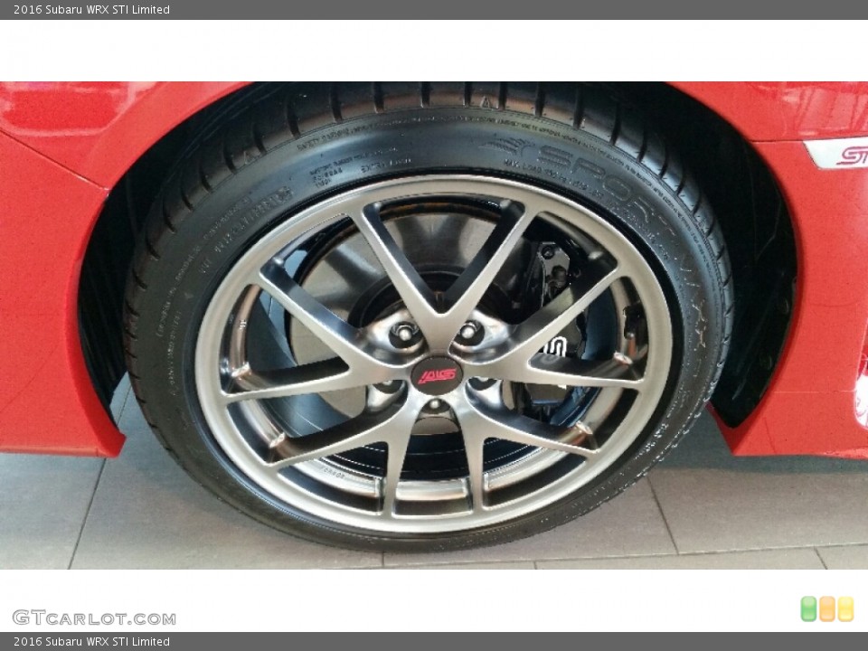2016 Subaru WRX STI Limited Wheel and Tire Photo #107996690