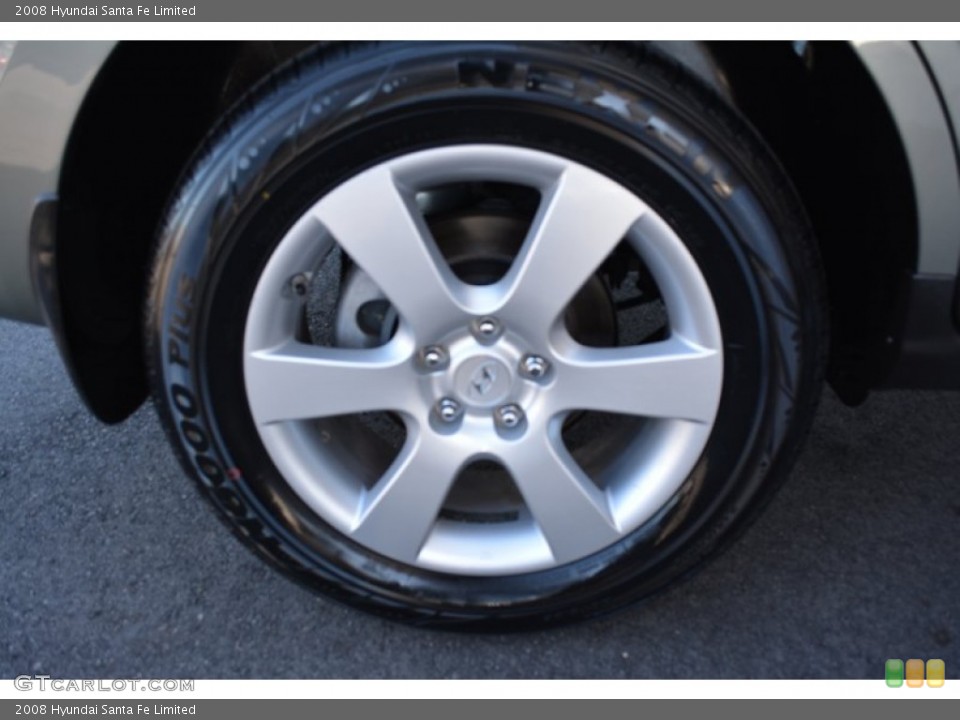 2008 Hyundai Santa Fe Limited Wheel and Tire Photo #108076765