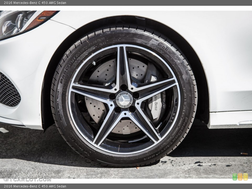 2016 Mercedes-Benz C 450 AMG Sedan Wheel and Tire Photo #108094934