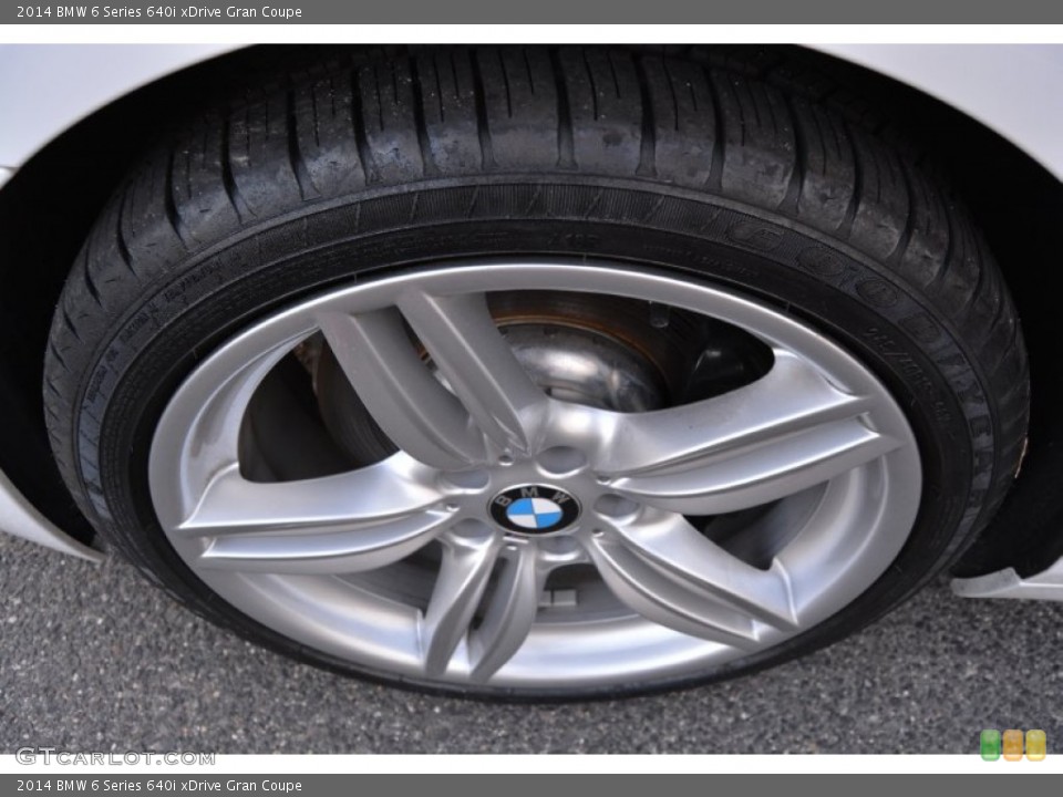 2014 BMW 6 Series 640i xDrive Gran Coupe Wheel and Tire Photo #108149275