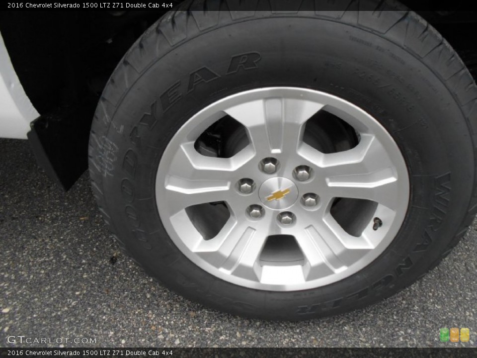 2016 Chevrolet Silverado 1500 LTZ Z71 Double Cab 4x4 Wheel and Tire Photo #108190802