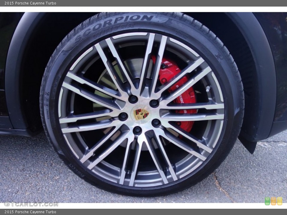 2015 Porsche Cayenne Turbo Wheel and Tire Photo #108192590