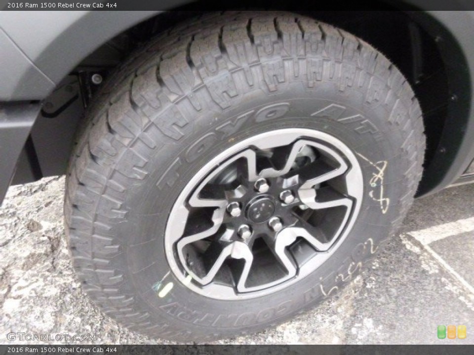 2016 Ram 1500 Rebel Crew Cab 4x4 Wheel and Tire Photo #108192749