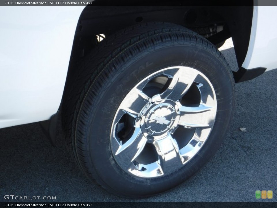 2016 Chevrolet Silverado 1500 LTZ Double Cab 4x4 Wheel and Tire Photo #108294657