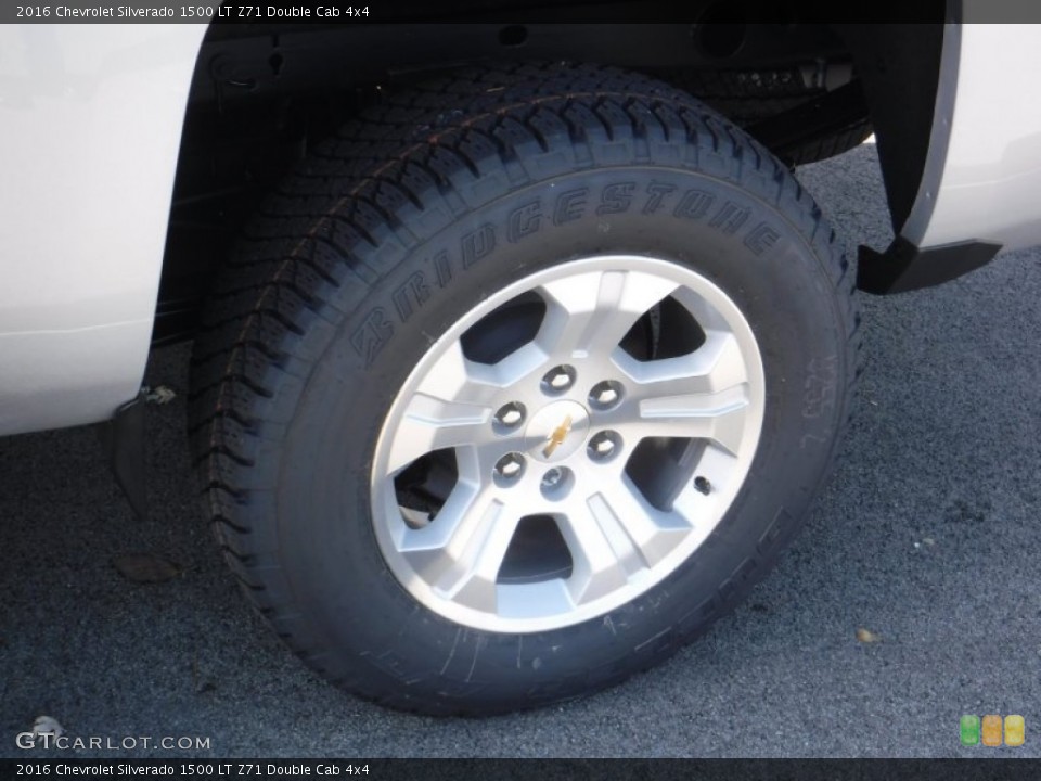 2016 Chevrolet Silverado 1500 LT Z71 Double Cab 4x4 Wheel and Tire Photo #108295241