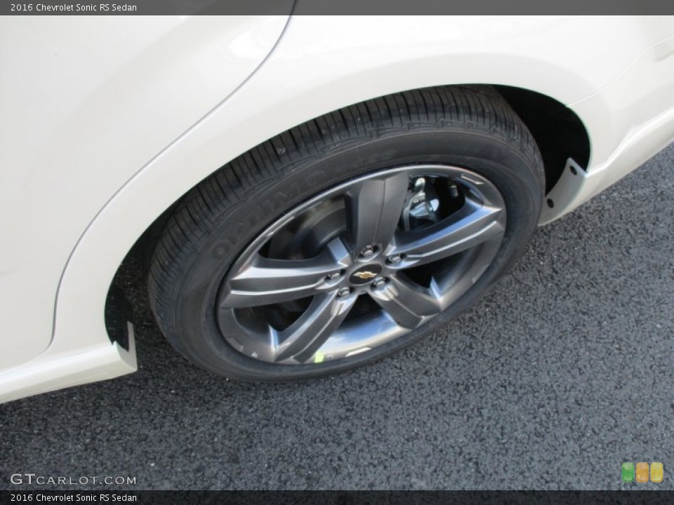 2016 Chevrolet Sonic RS Sedan Wheel and Tire Photo #108297514