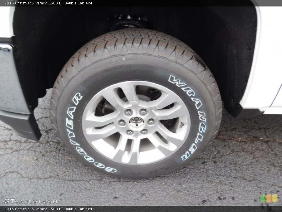 2016 Chevrolet Silverado 1500 LT Double Cab 4x4 Wheel and Tire Photo #108341943