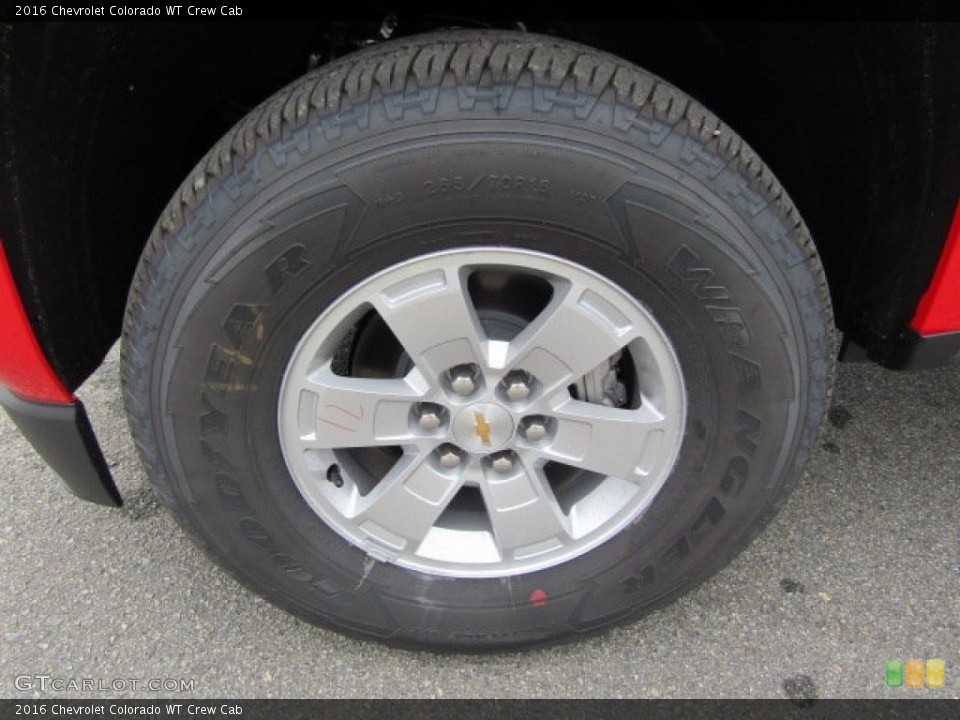 2016 Chevrolet Colorado WT Crew Cab Wheel and Tire Photo #108349112
